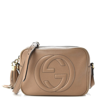 Gucci Pebbled Calfskin Small Soho Disco Bag Rose Beige 1 of 10