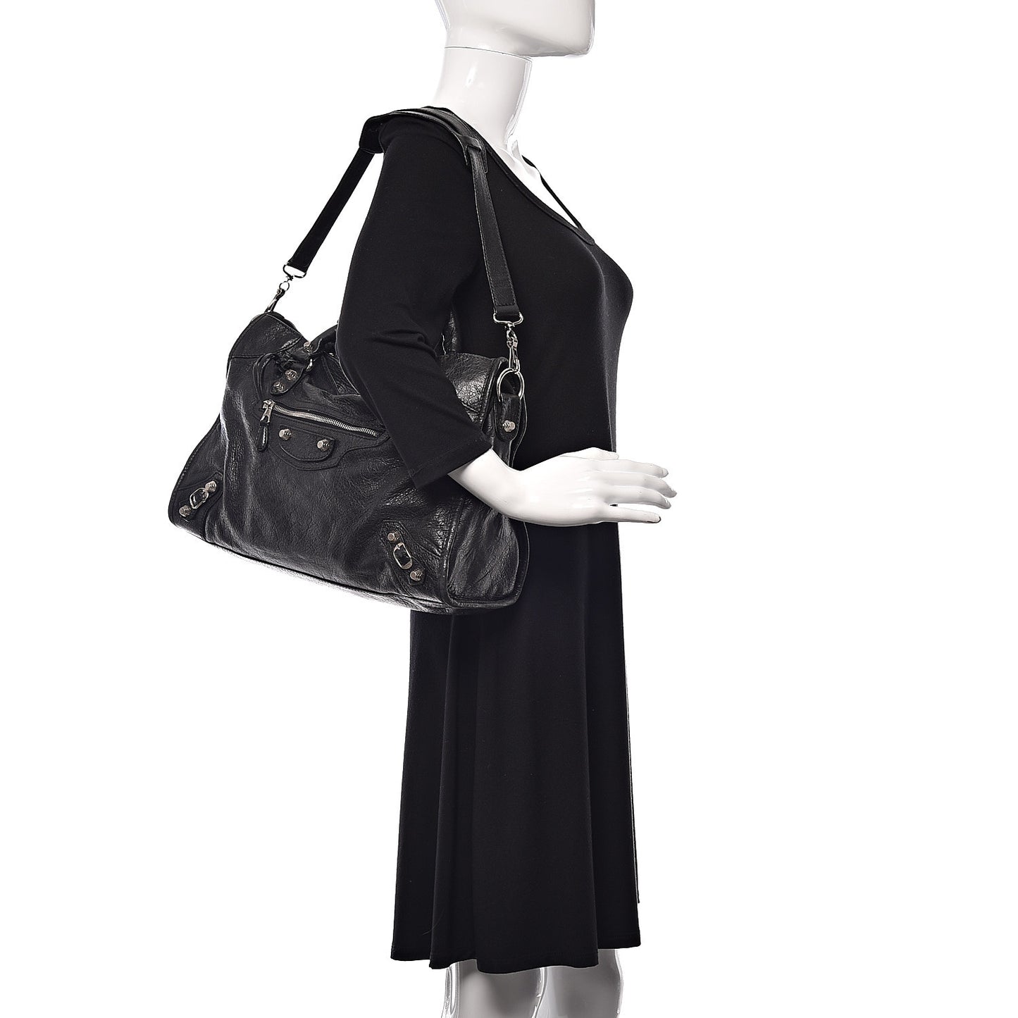 Agneau Giant 12 Silver Hardware City Black