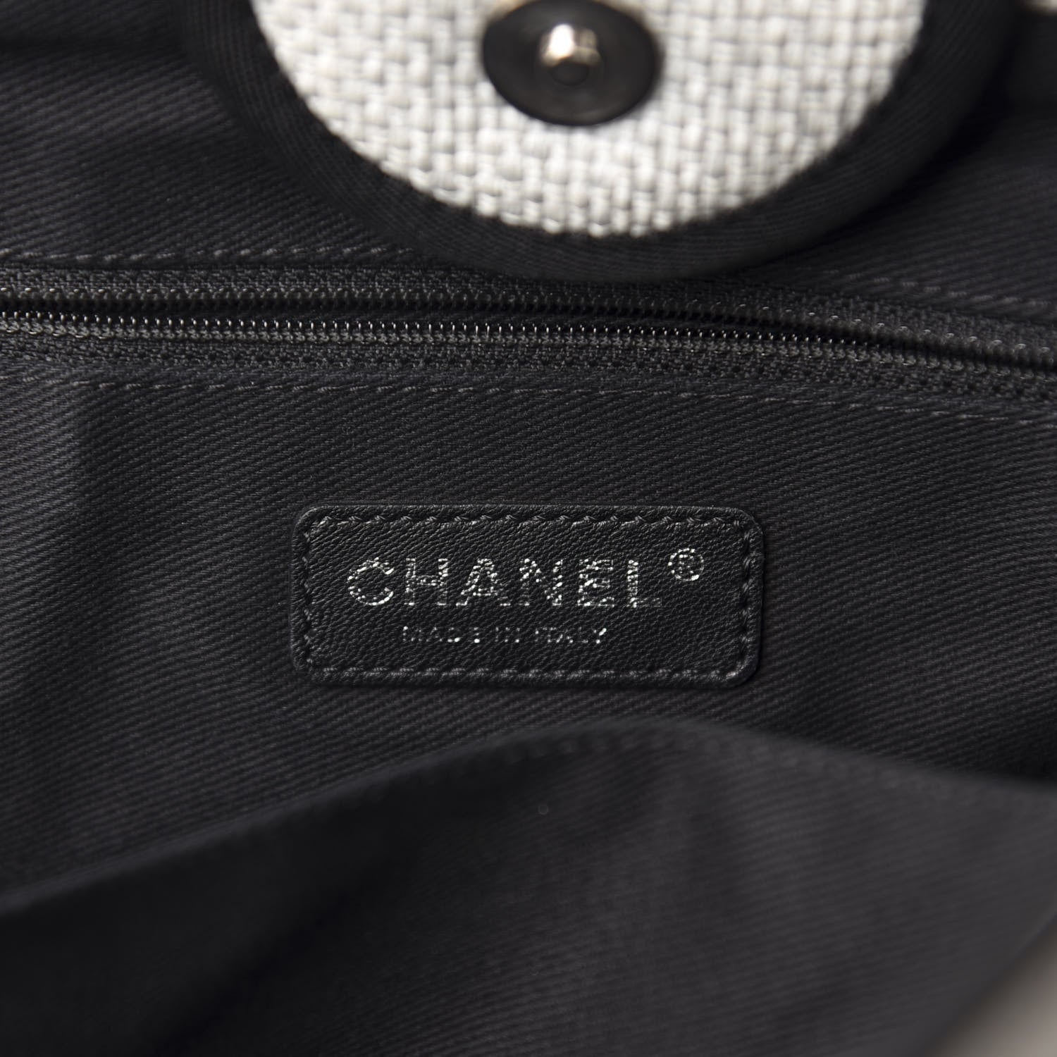 Chanel Canvas Medium Deauville Tote Grey 9 of 12