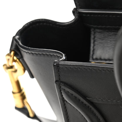 Celine Smooth Calfskin Nano Luggage Black 7 of 14