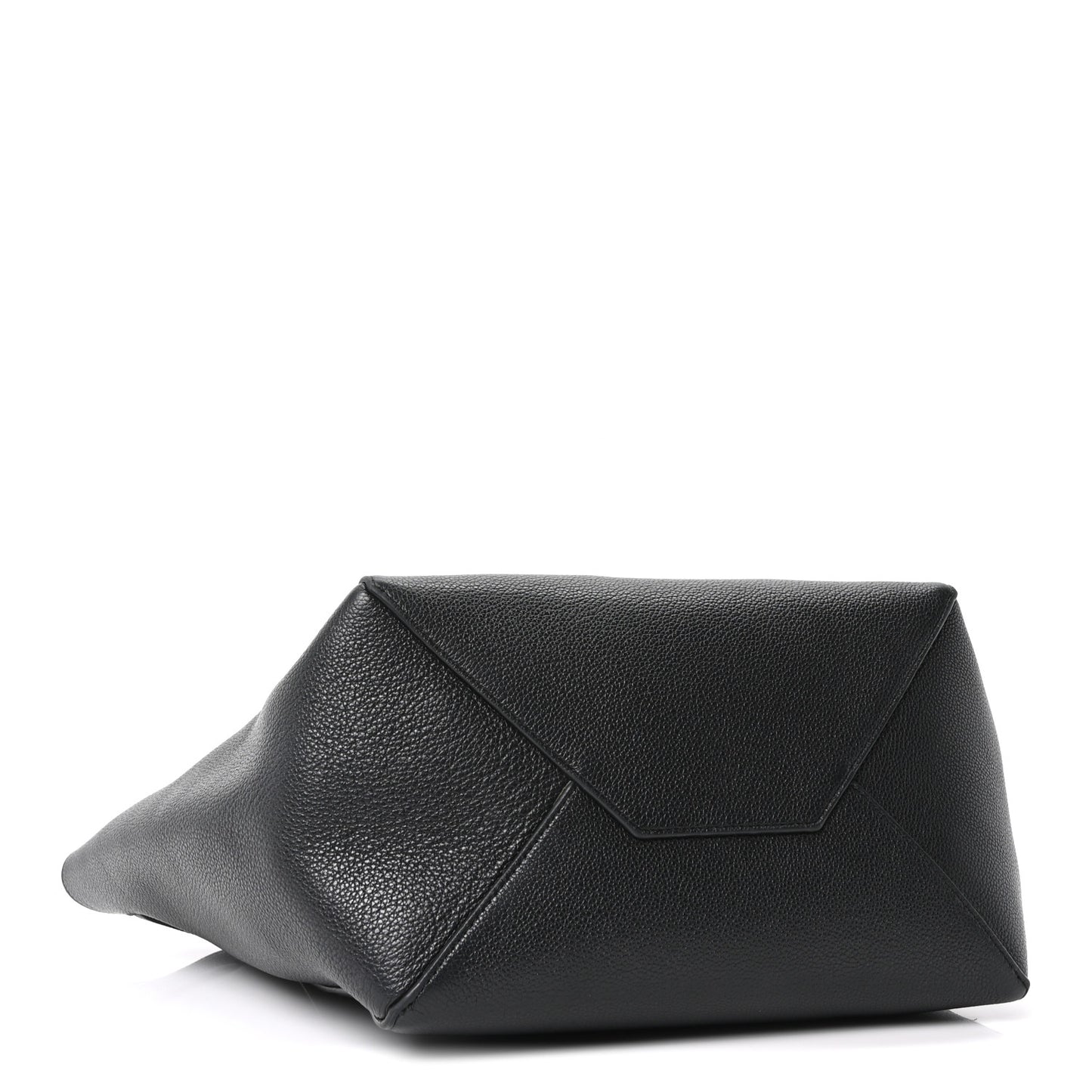 Soft Grained Calfskin Small Belt Cabas Phantom Black