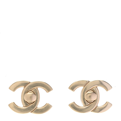 Chanel CC Earrings Gold Rainbow 2 of 6