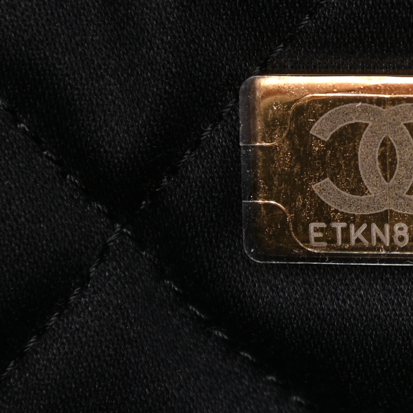 Shiny Calfskin Quilted Small Chanel 22 Black
