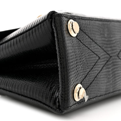 Louis Vuitton Lizard Rose Des Vents Mini Black 9 of 11