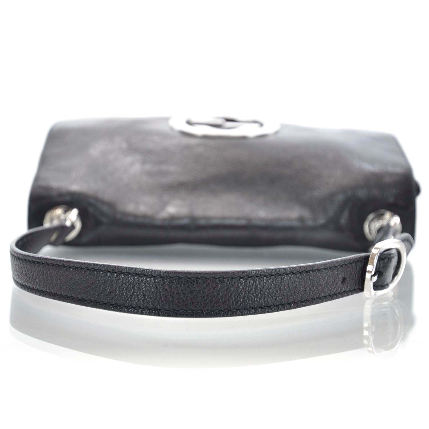 Gucci Leather Blondie Medium Flap Black 5 of 9