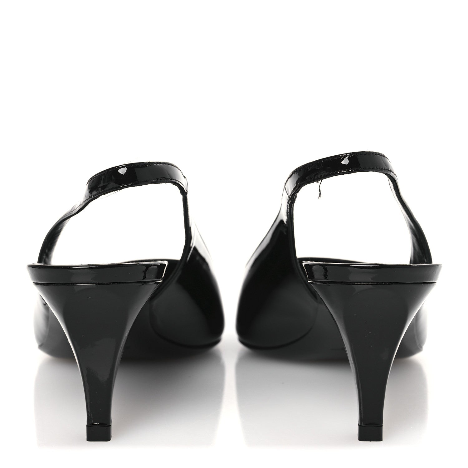Saint Laurent Vernice Carol 60 Slingback Pumps 40 Black 6 of 12