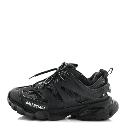 Balenciaga Mesh Nubuck Effect Fabric LED Womens Track Sneakers 37 Black 1 of 10
