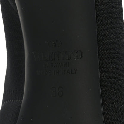 Valentino Garavani Body Tech Knit Sock Boots 36 Black 7 of 7