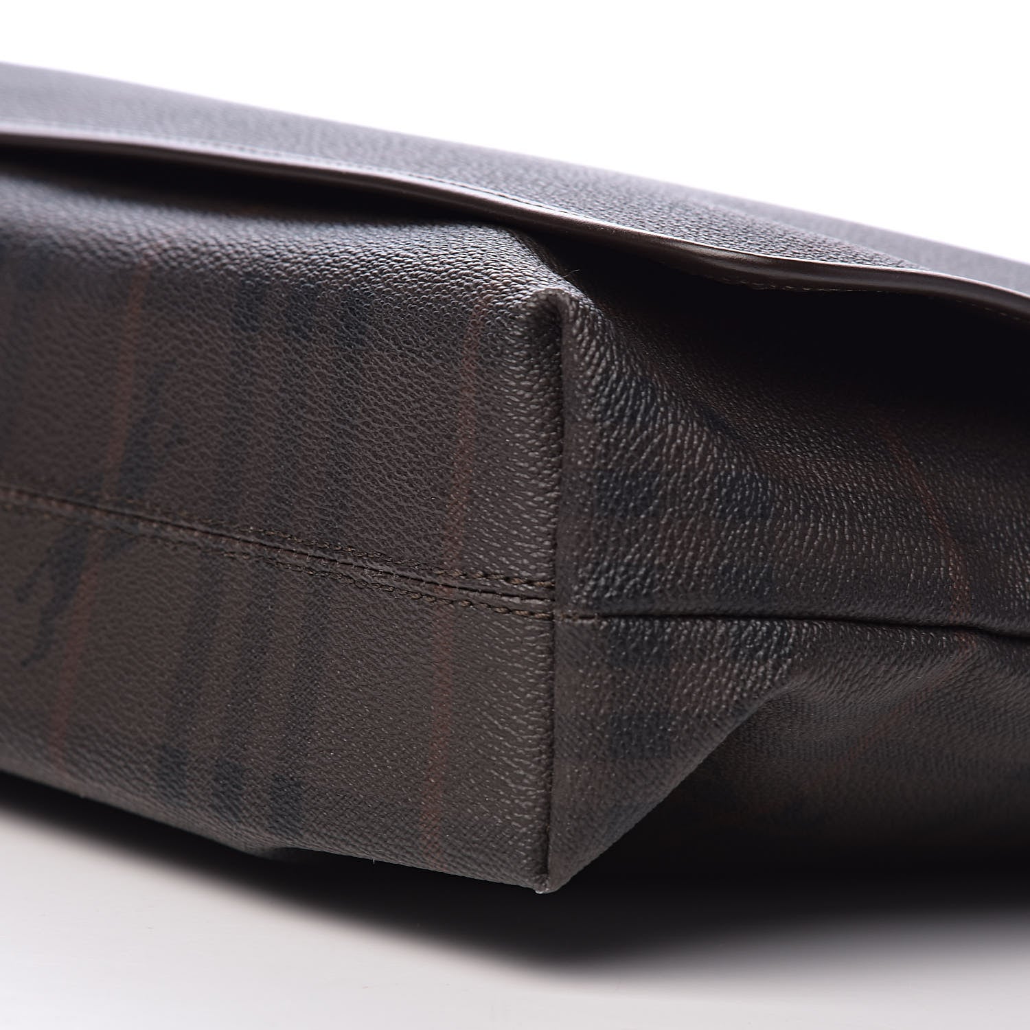 Burberry Smoked Haymarket Check Messenger Bag Brown 9 of 10
