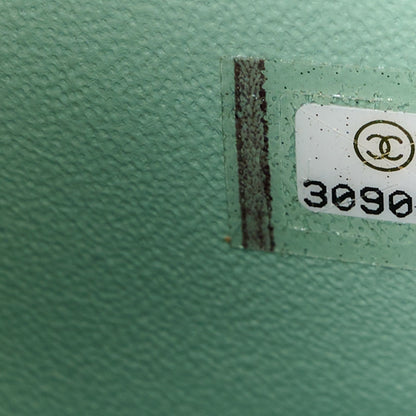 Chanel Lambskin Quilted Mini Rectangular Flap Light Green 8 of 11