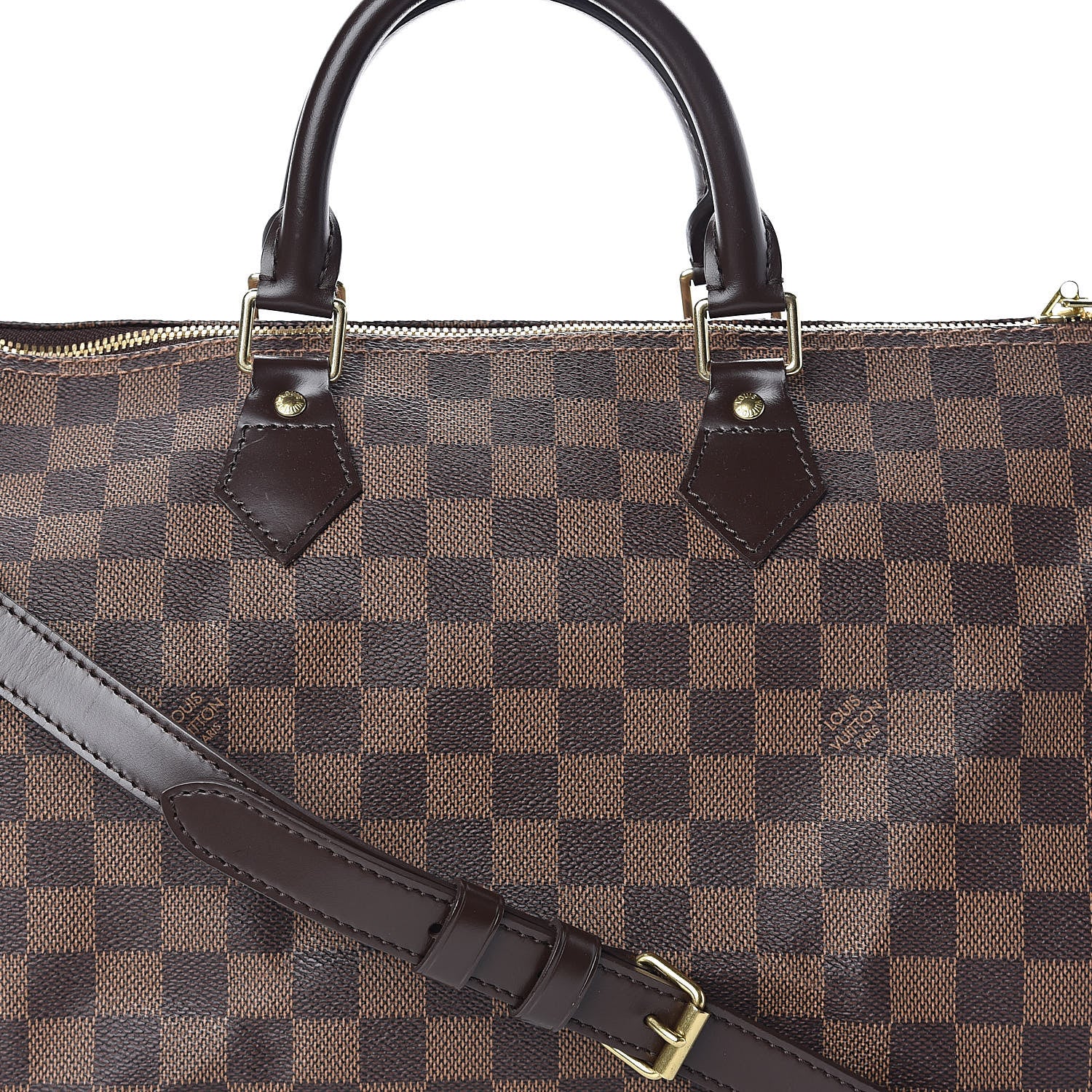 Louis Vuitton Damier Ebene Speedy Bandouliere 35 7 of 9