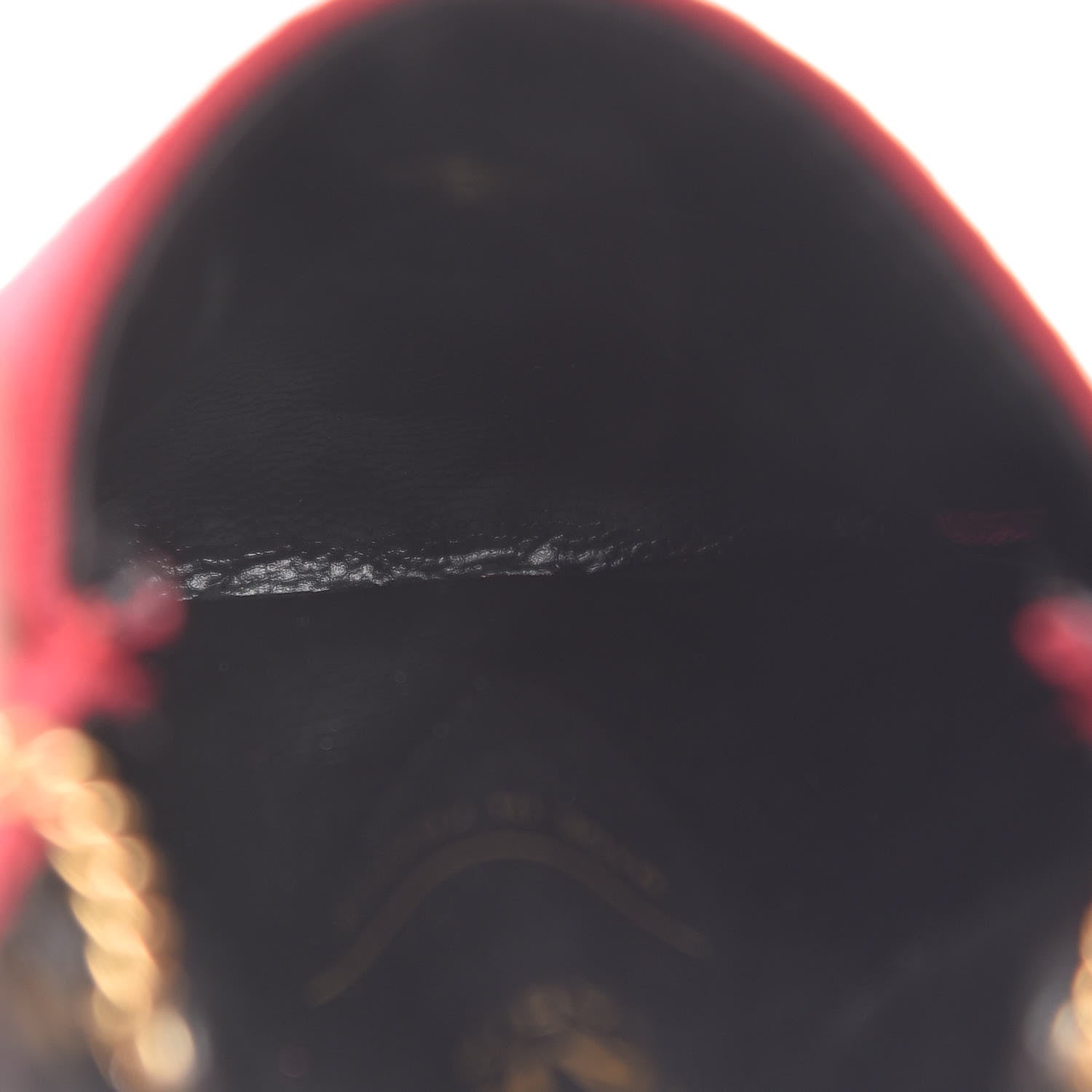 Chanel Knit Quilted Pouch Necklace Red 9 of 20