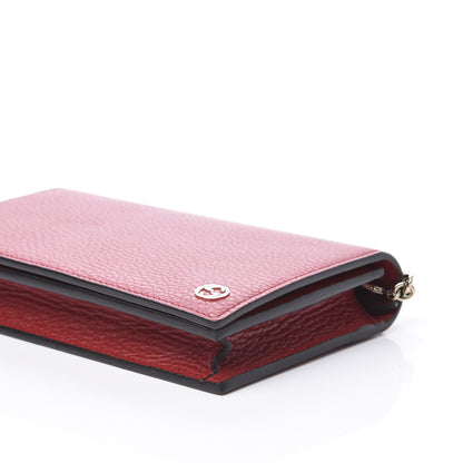 Gucci Dollar Calfskin Medium Betty Chain Wallet Red 6 of 9