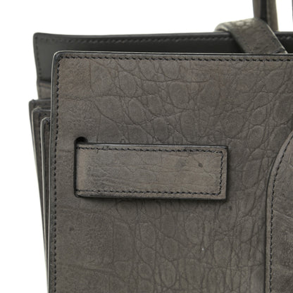 Saint Laurent Crocodile Embossed Nubuck Small Sac De Jour Dark Anthracite 19 of 28