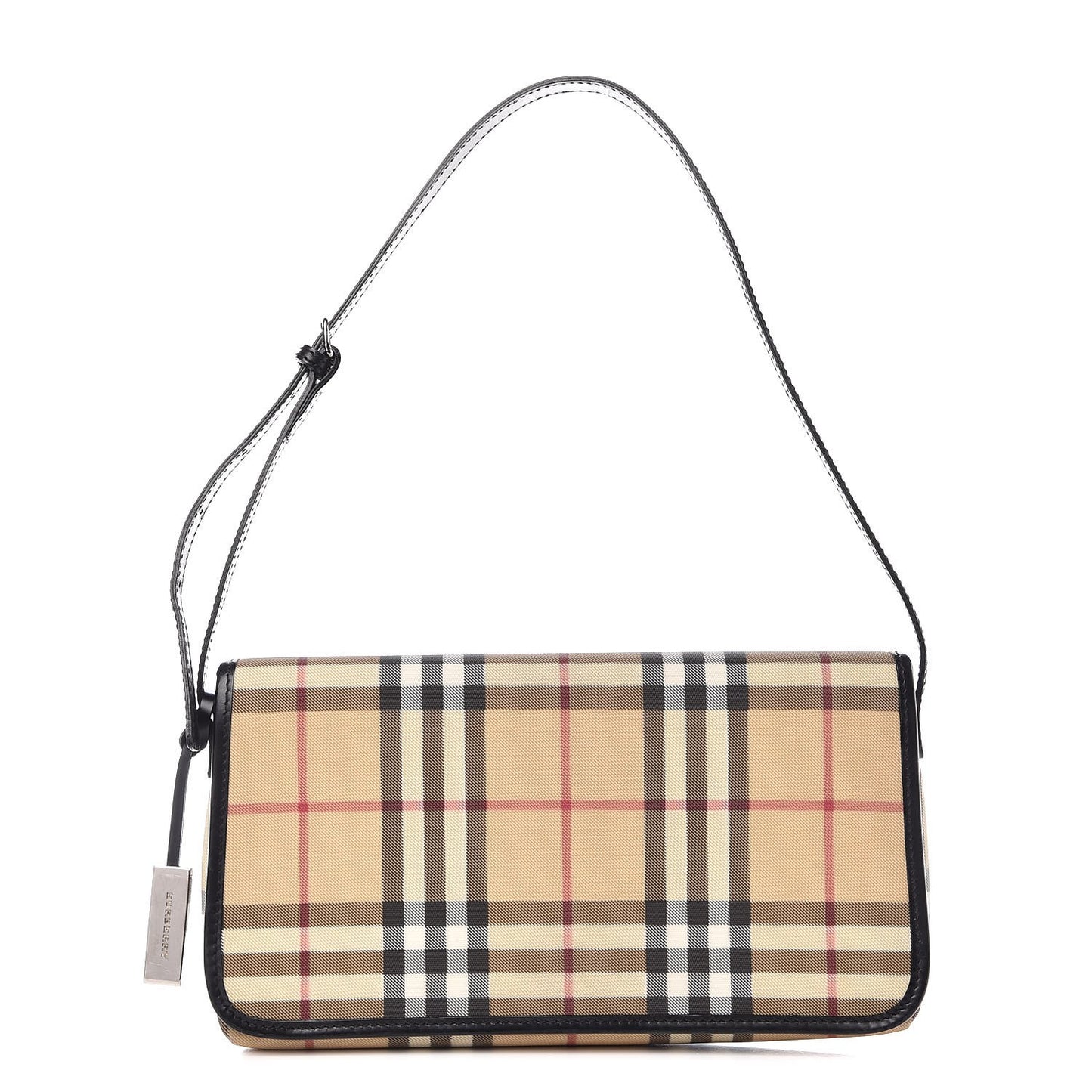 House Check Shoulder Bag Black