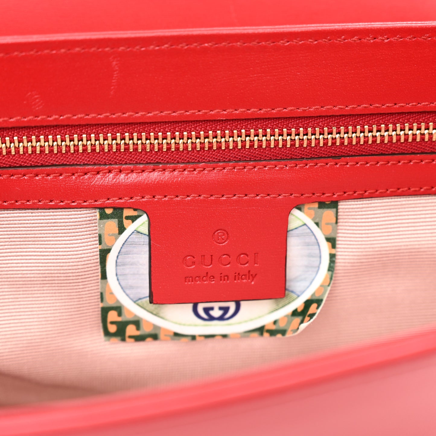 Vitello Palmellato Lux Crystal Medium Rajah Shoulder Bag Hibiscus Red Multicolor