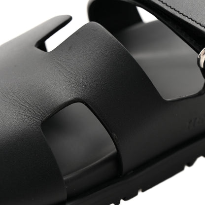 Hermes Calfskin Womens Chypre Sandals 40 Black 11 of 12