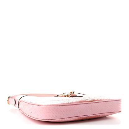 Gucci Snakeskin Web Small Jackie 1961 Hobo Pink 7 of 20