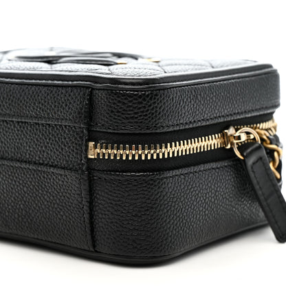 Chanel Caviar Quilted Small CC Filigree Vanity Case Black 10 of 11