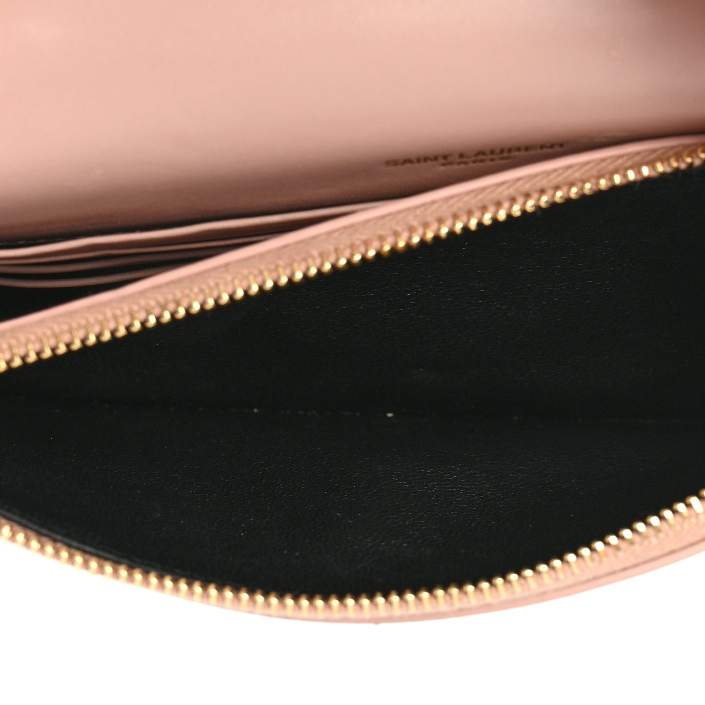 Smooth Calfskin Classic Monogram Kate Tassel Chain Wallet Pale Pink