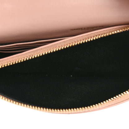Saint Laurent Smooth Calfskin Classic Monogram Kate Tassel Chain Wallet Pale Pink 5 of 29