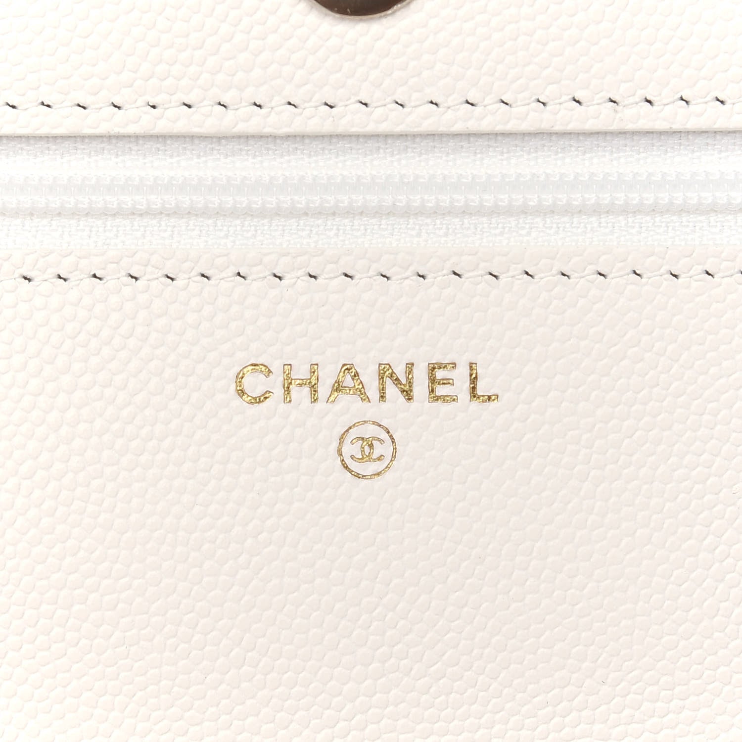 Chanel Caviar Quilted Wallet On Chain WOC White 6 of 9