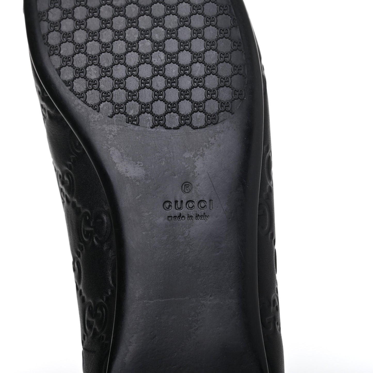 Guccissima Web Flats 37.5 Black