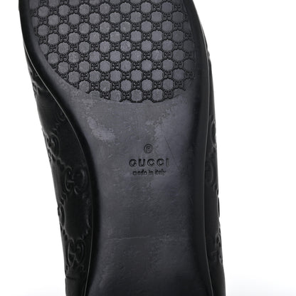 Gucci Guccissima Web Flats 37.5 Black 6 of 13