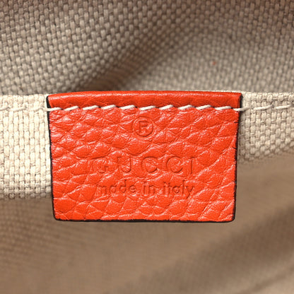 Gucci Pebbled Calfskin Small Soho Disco Bag Sun Orange 6 of 10