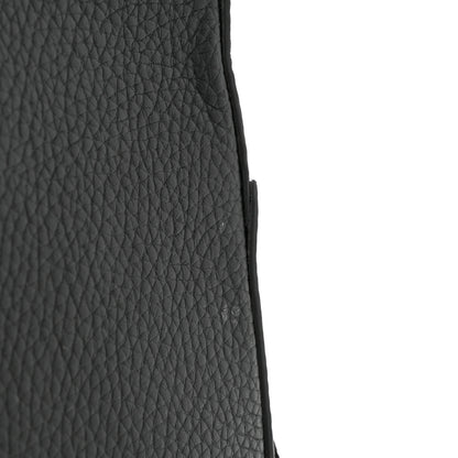 Burberry Pebbled Calfskin Logo Embossed Thornton Messenger Bag Black 13 of 13