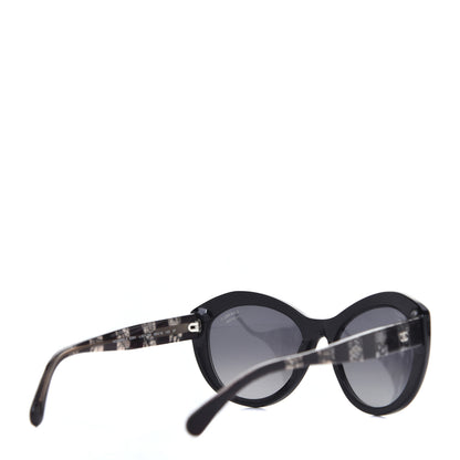 Chanel Acetate Lace Effect Sunglasses 5294 Black 4 of 8
