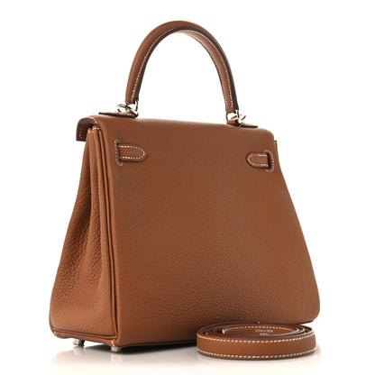 Hermes Togo Kelly Retourne 25 Gold 3 of 11