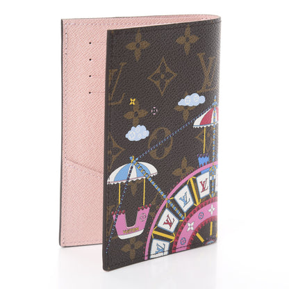 Louis Vuitton Monogram 2020 Christmas Animation Big Wheel Passport Cover Rose Ballerine 2 of 5