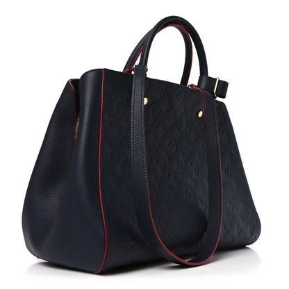 Louis Vuitton Empreinte Montaigne MM Marine Rouge 3 of 9