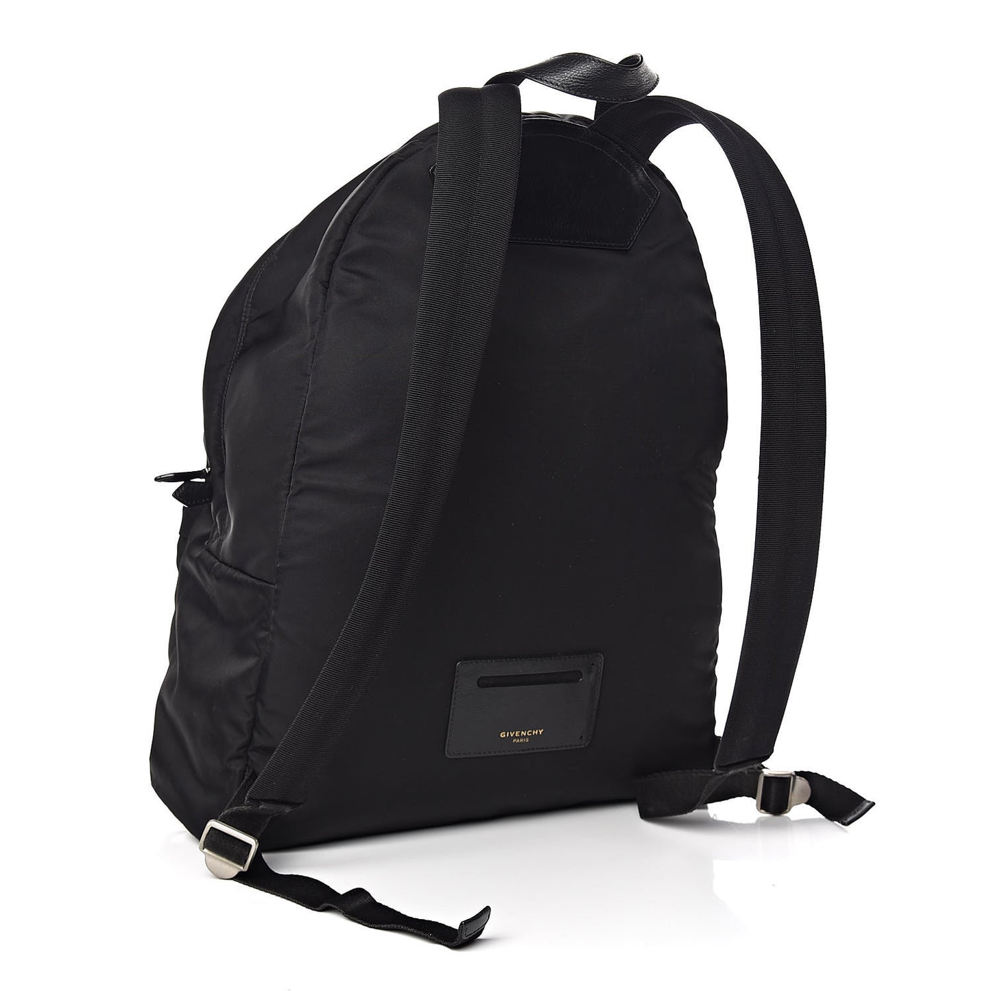 Nylon Calfskin Monkey Brother Print Backpack Black