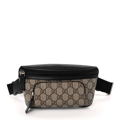 Gucci GG Supreme Monogram Belt Bag Black 1 of 11