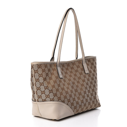 Gucci Monogram Medium New Britt Tote Off White 3 of 15