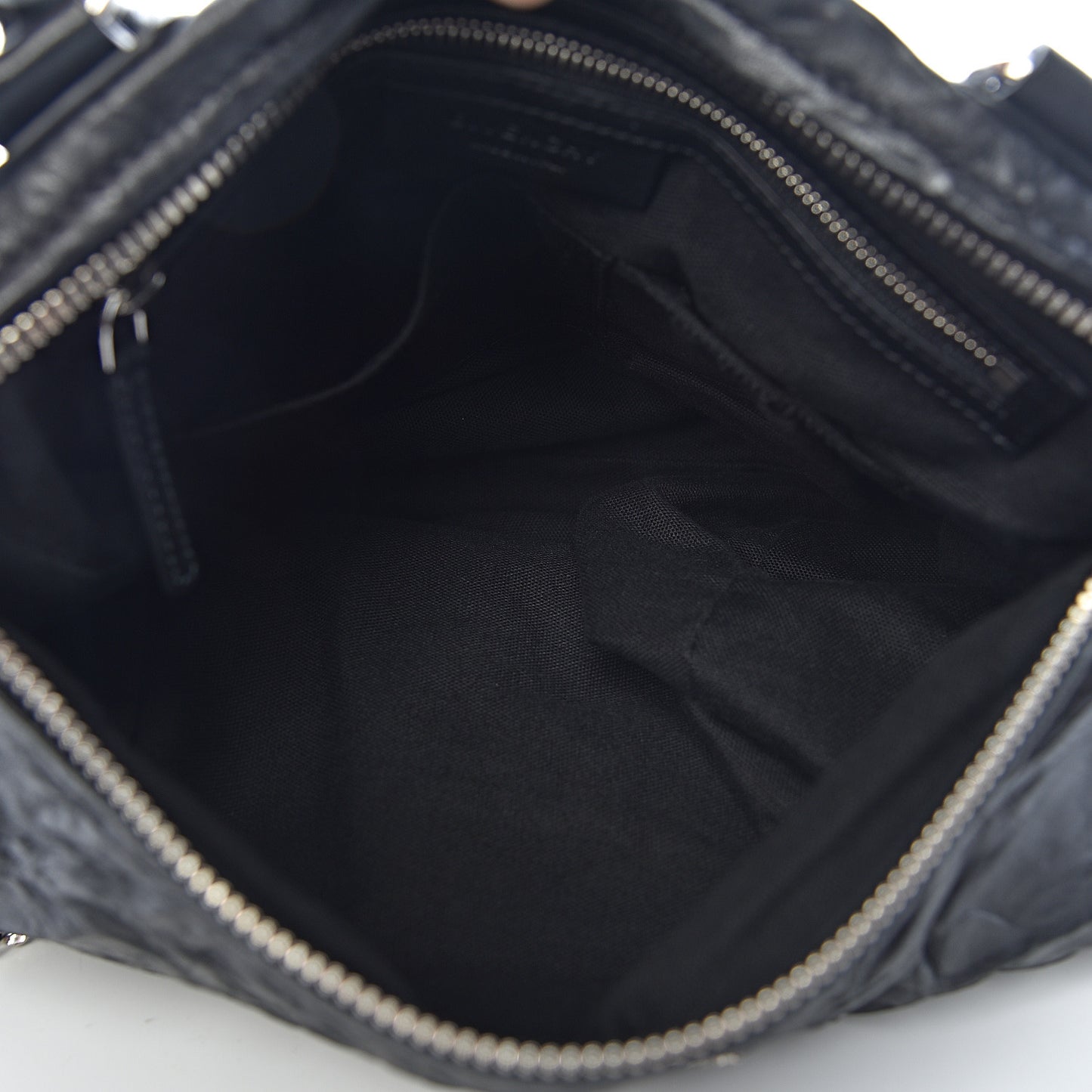 Tumbled Sheepskin Medium Pandora Bag Black