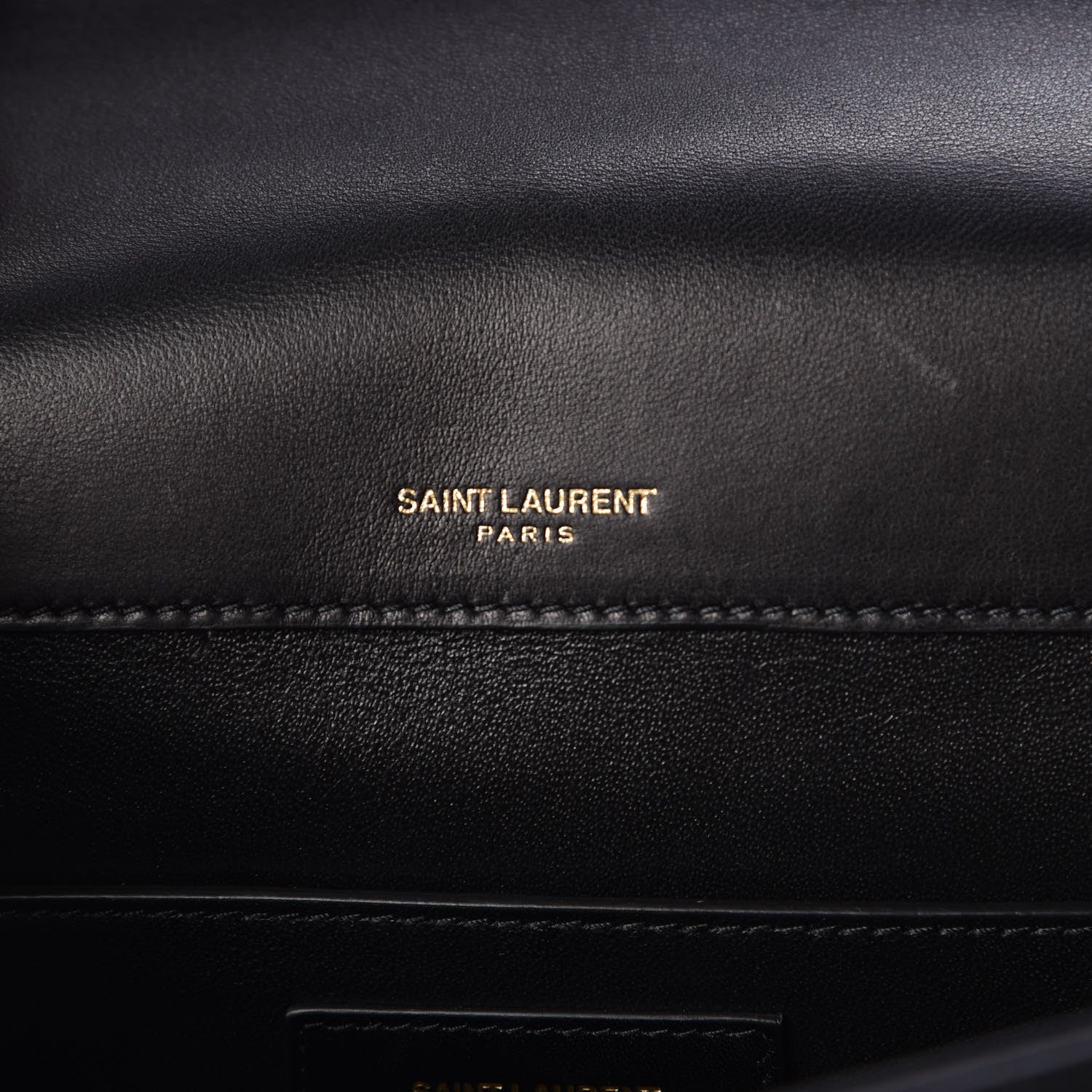 Saint Laurent Lambskin Matelasse Monogram Large Vicky Chain Bag Black 9 of 9