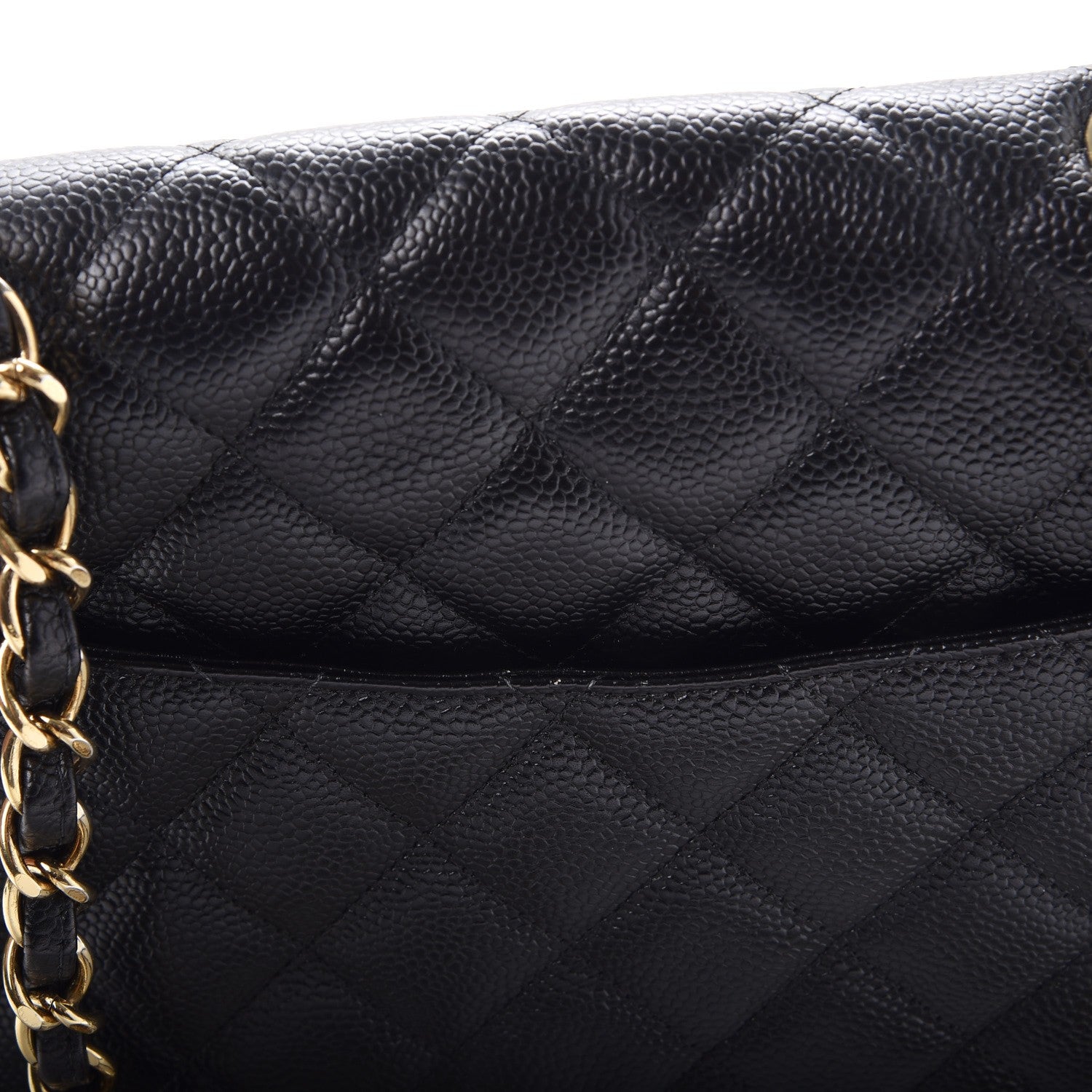 Chanel Caviar Quilted Jumbo Single Flap Black 9 of 13