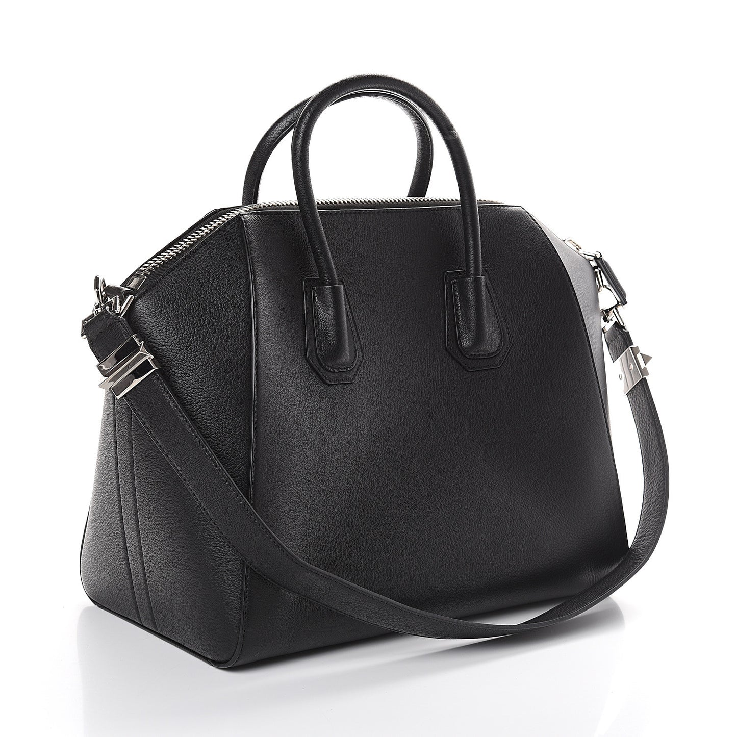 Sugar Goatskin Medium Antigona Black