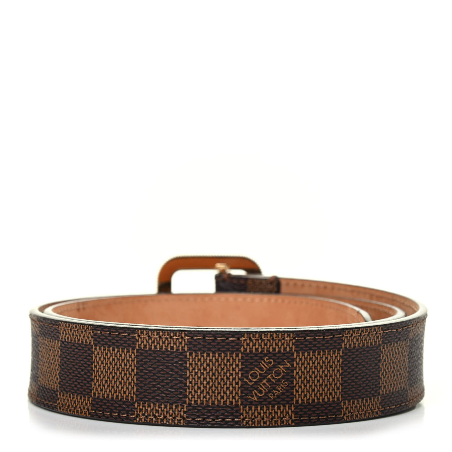 Damier Ebene Tresor Belt 80 32