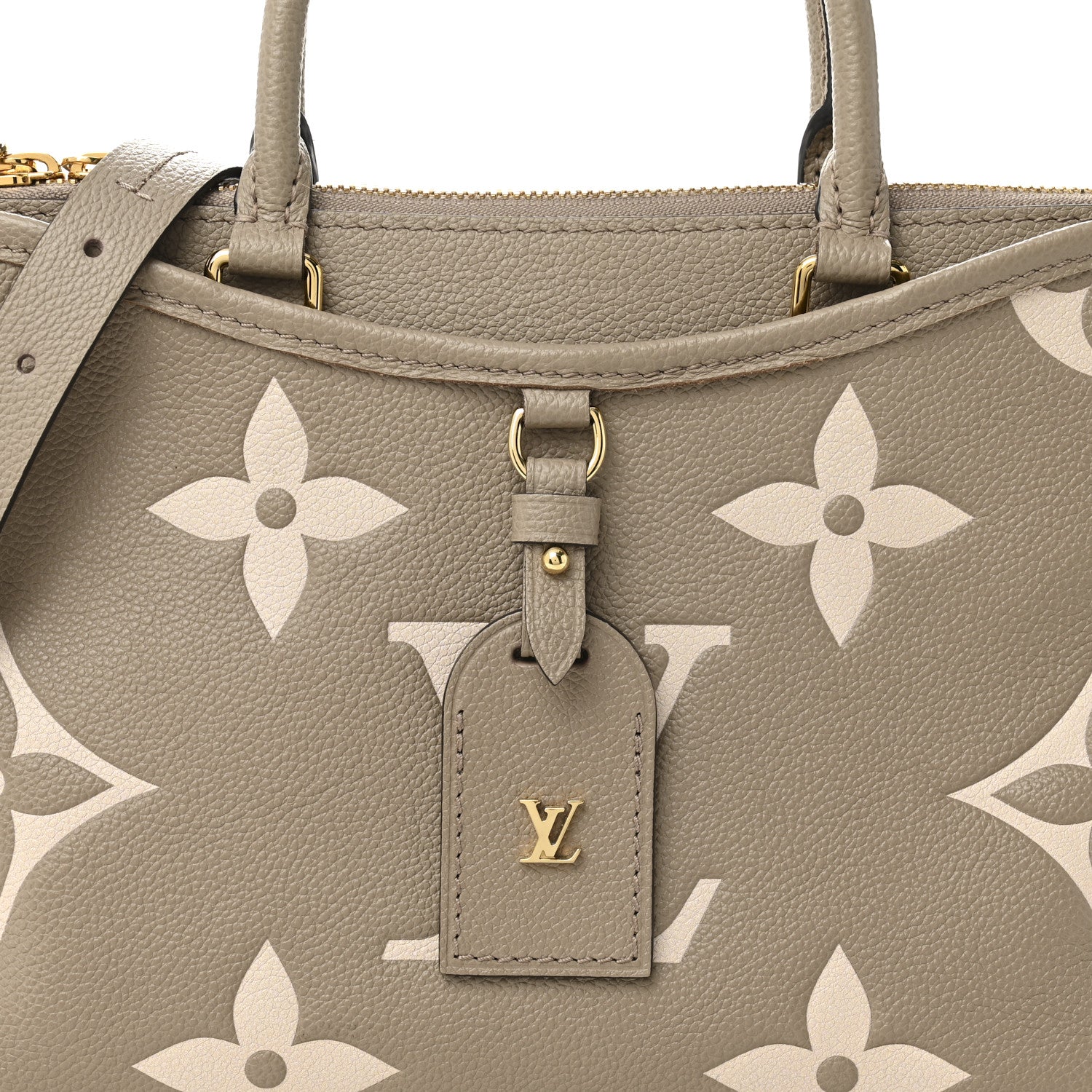 Louis Vuitton Empreinte Monogram Giant Trianon PM Tourterelle Creme 10 of 19