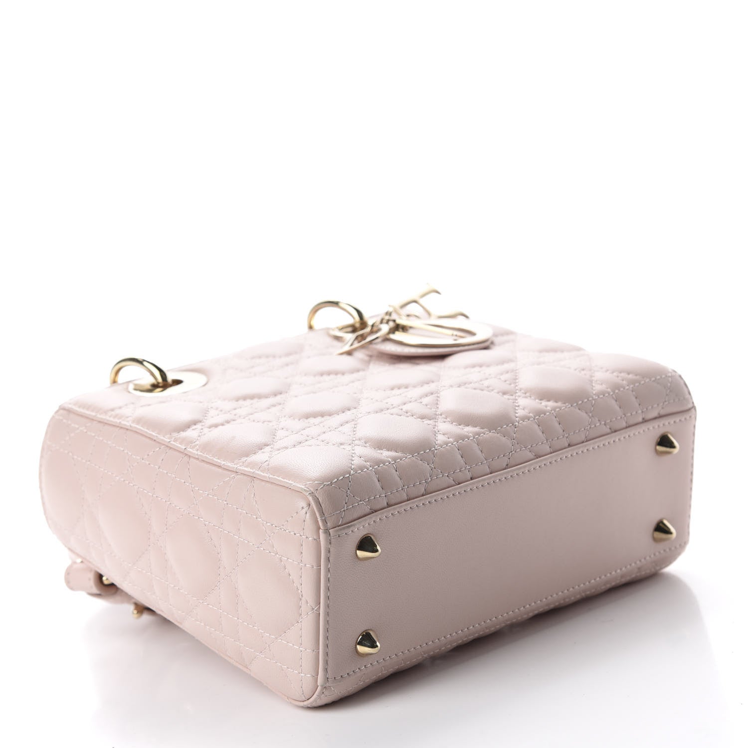 Christian Dior Lambskin Cannage Small Lucky Badges My Lady Dior Pink 4 of 14