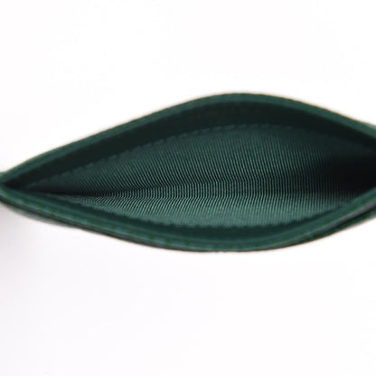 Chanel Metallic Caviar Quilted Card Holder Green 5 of 8