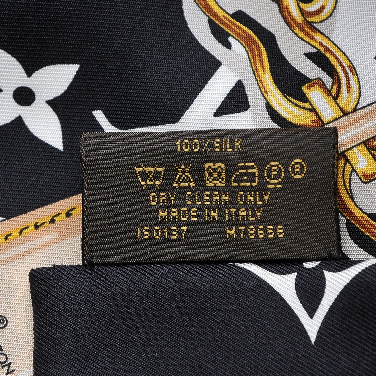 Silk Monogram Confidential Bandeau Black