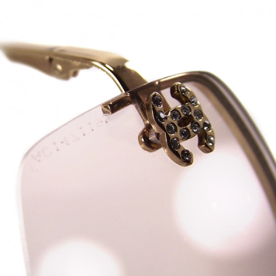 Chanel Rhinestone CC Sunglasses 4093 Brown 7 of 9