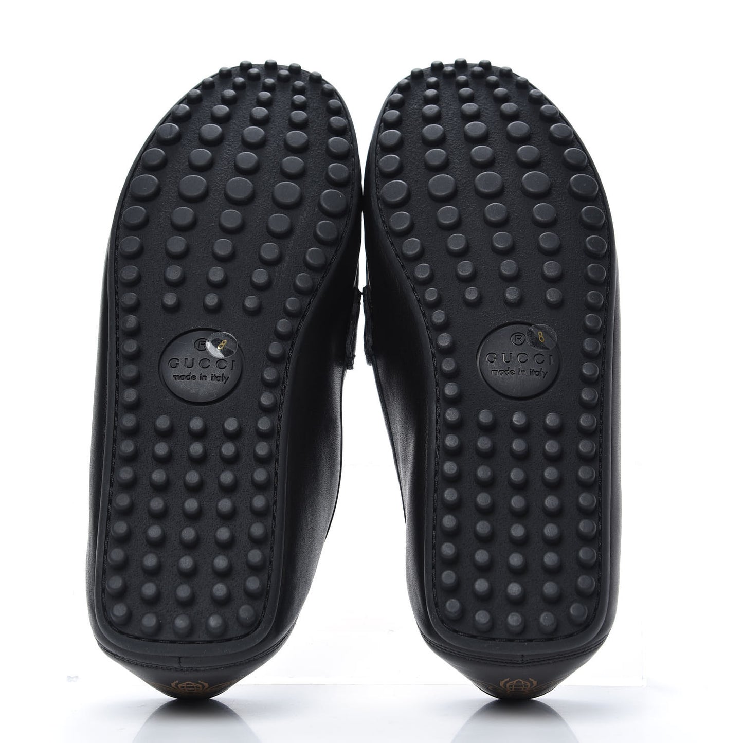 Nappa Mens Driver Loafers 8 Black
