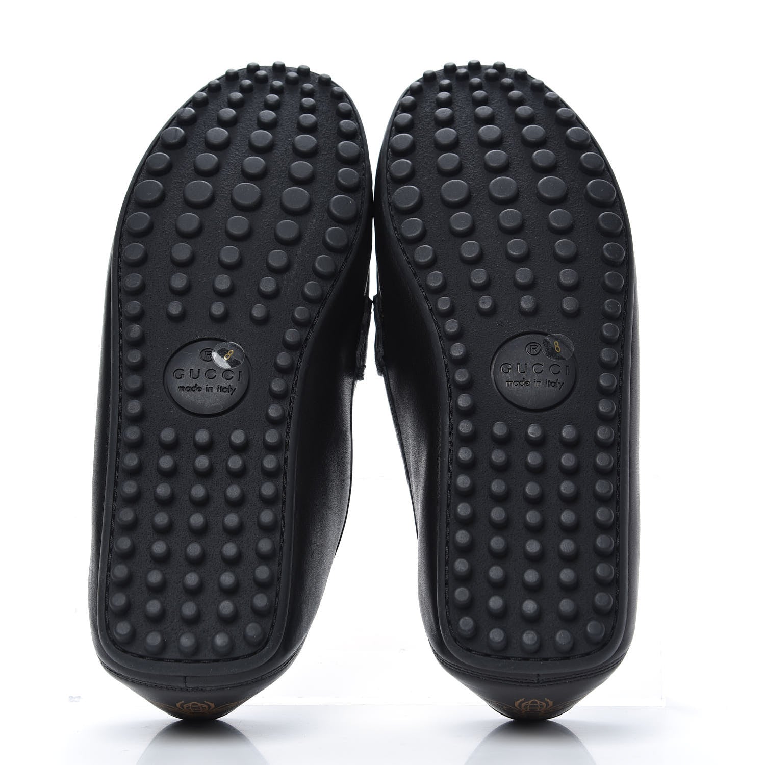 Gucci Nappa Mens Driver Loafers 8 Black 5 of 9