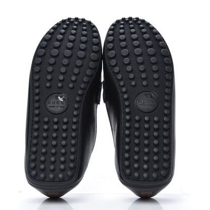 Gucci Nappa Mens Driver Loafers 8 Black 5 of 9